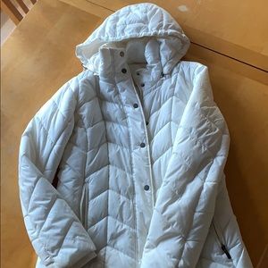 White Puffy Winter Jacket